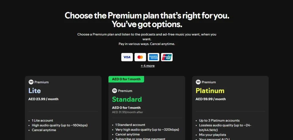 spotify lite subscription