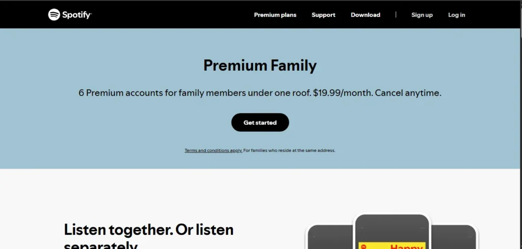 Spotify Family Plan – Details